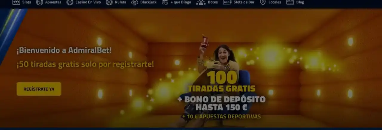 Bono de bienvenida AdmiralBet